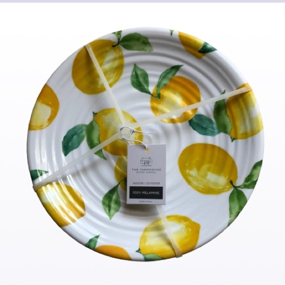 Dining The Farmhouse Rachel Ashwell Lemon Melamine Dinner Plates